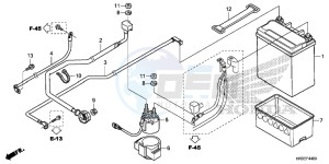 TRX420FA1F TRX420 Europe Direct - (ED) drawing BATTERY