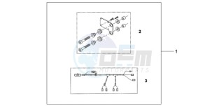 NT700VA UK - (E / MKH) drawing HEATED GRIP ATT.