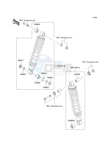 KSF 250 A [MOJAVE 250] (A15-A18) [MOJAVE 250] drawing SHOCK ABSORBER-- S- -