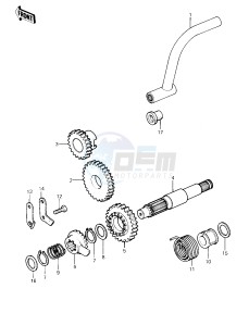 KLT 200 A [KLT200] (A1-A3) [KLT200] drawing KICKSTARTER MECHANISM