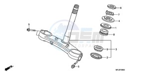 CBR600RR9 France - (F / CMF MME SPC) drawing STEERING STEM