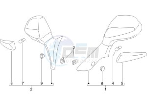 X9 500 Evolution 2006-2007 (USA) drawing Mirrors