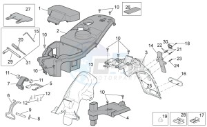 Scarabeo 100 4T e3 drawing Rear body II