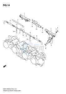 GSX1250FA (E2) drawing THROTTLE BODY HOSE JOINT