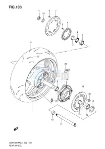 GSX1300R drawing REAR WHEEL L3