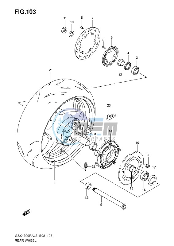 REAR WHEEL L3