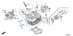 CRF100FC drawing CYLINDER HEAD