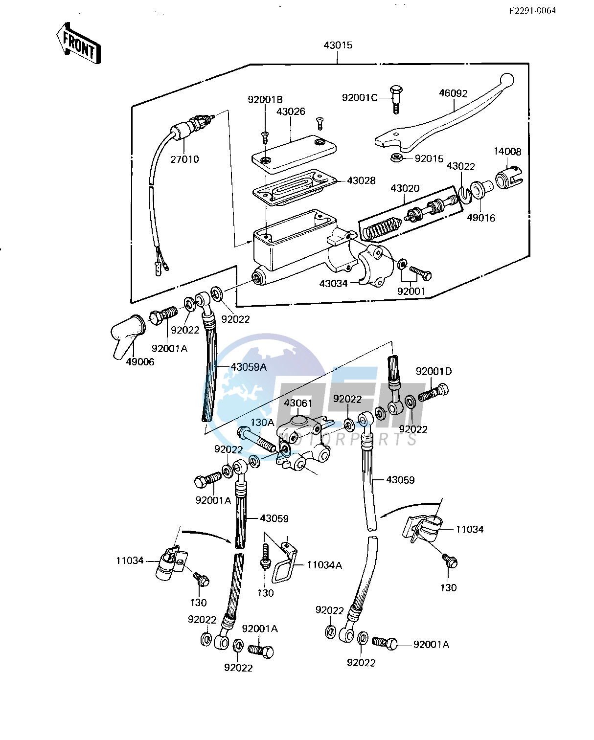 FRONT MASTER CYLINDER