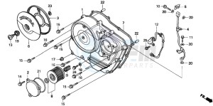 NX500 DOMINATOR drawing RIGHT CRANKCASE COVER