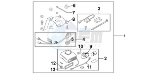 VFR800XC drawing AVERTO ALARM KIT