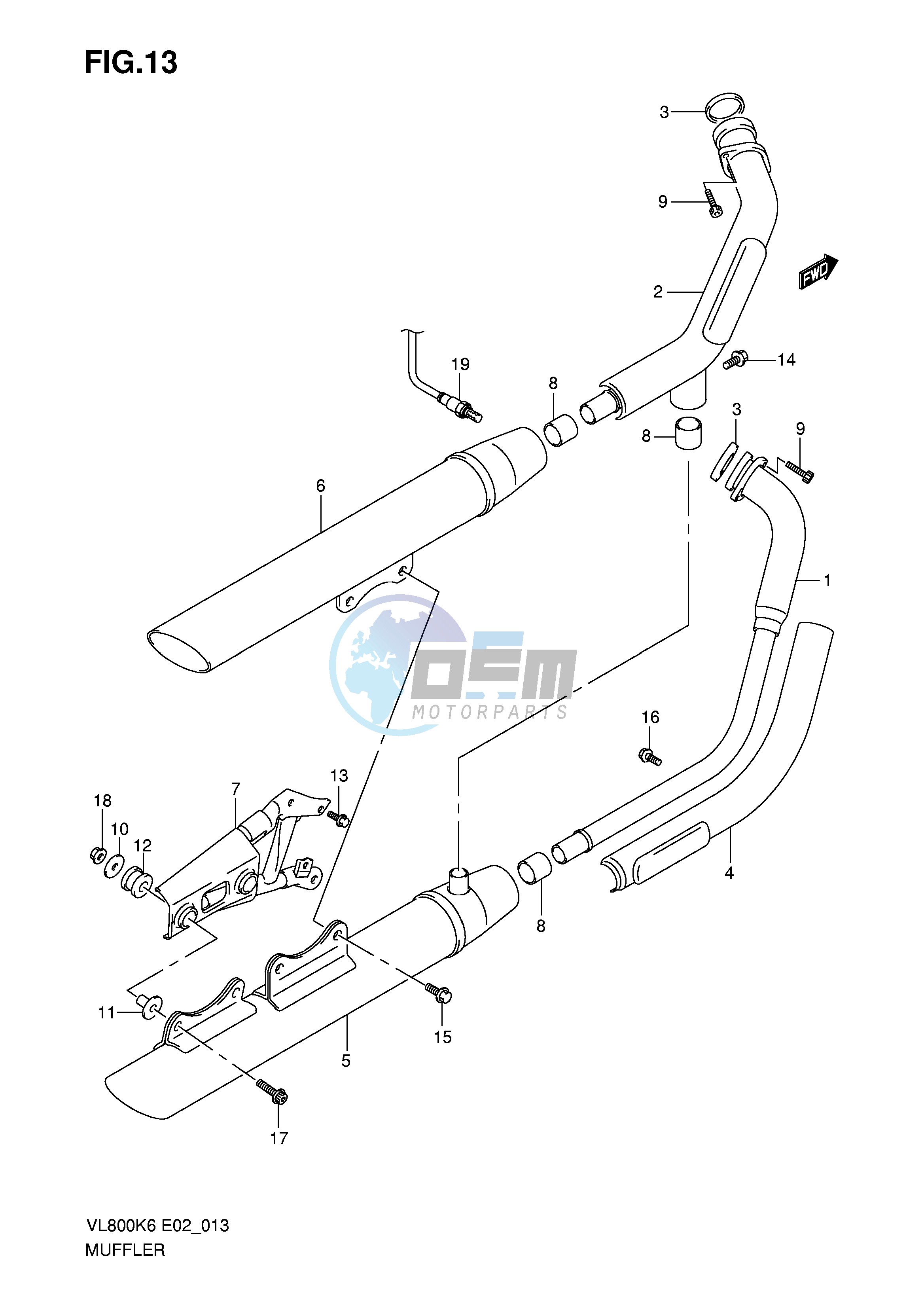 MUFFLER (MODEL K6 K7 K8)