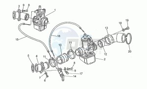 V 50 III 500 Pol. - PA VechioTipo Pol./PA VechioTipo drawing Carburettors