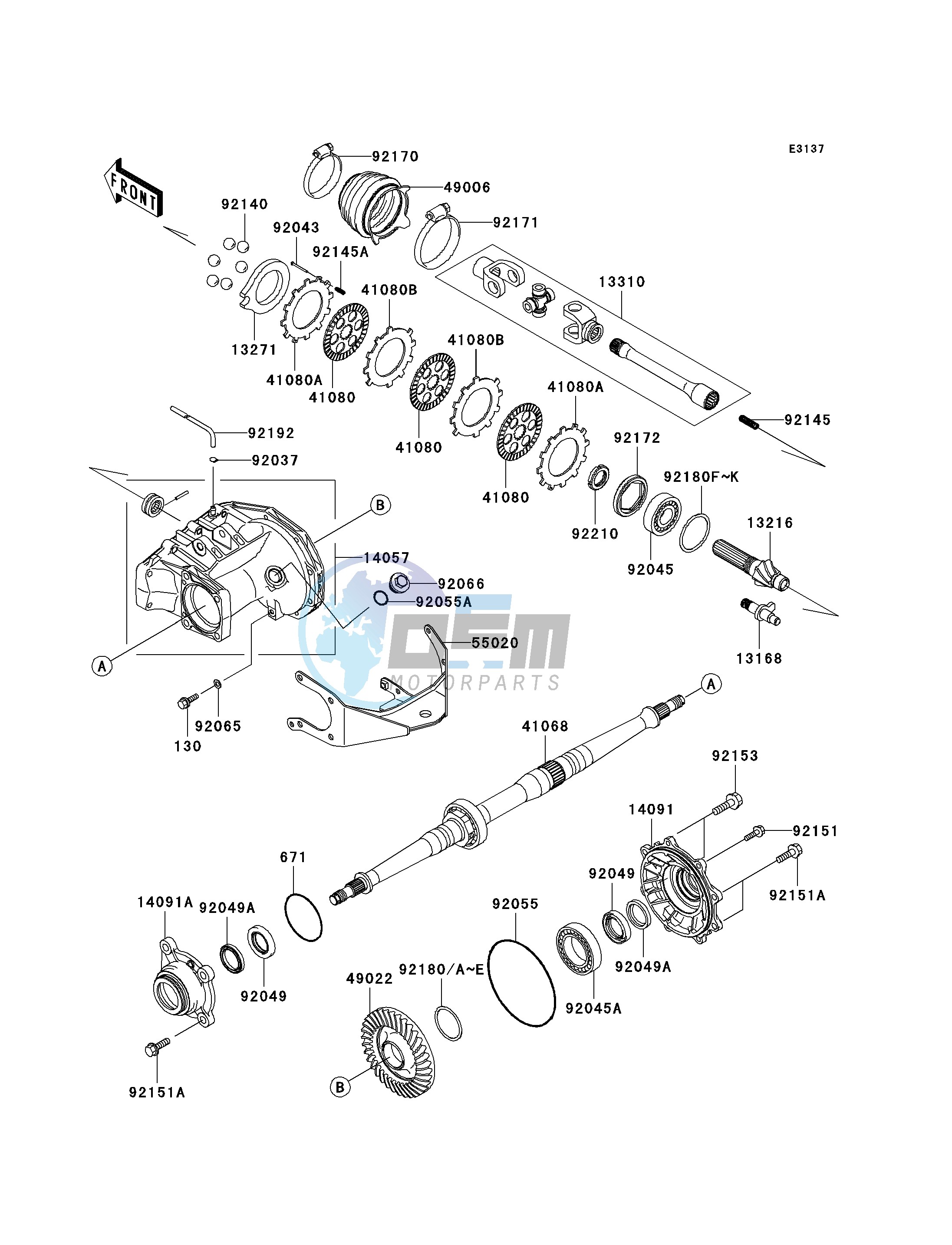 DRIVE SHAFT-REAR