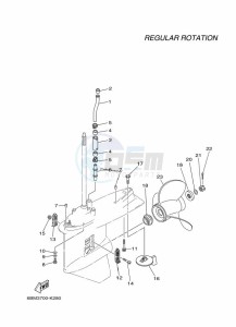 F150BETX drawing PROPELLER-HOUSING-AND-TRANSMISSION-2