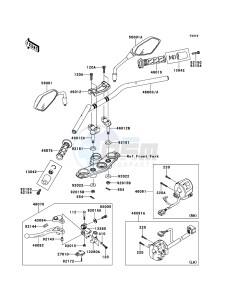 ER-6N ER650CBF GB XX (EU ME A(FRICA) drawing Handlebar