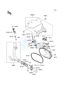 KVF650 4x4 KVF650D6F EU GB drawing Converter Cover