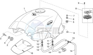 Breva 1200 drawing Fuel tank