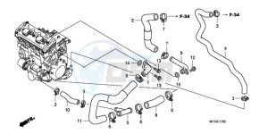 CBF1000T9 F / ABS CMF drawing WATER PIPE