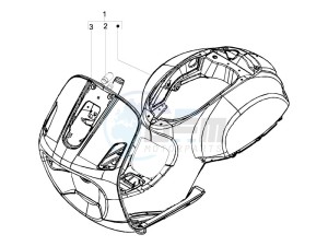 LX 50 4T-4V USA drawing Frame - bodywork