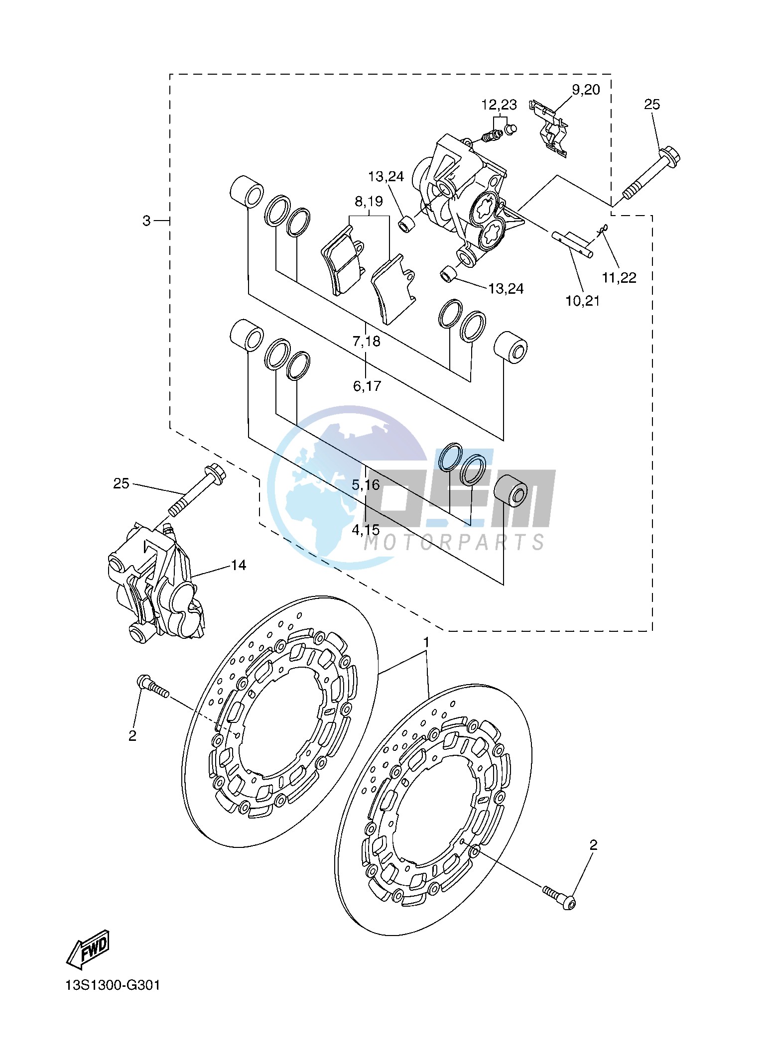 FRONT BRAKE CALIPER