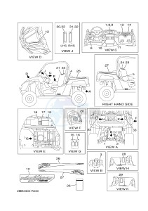 YXE700E YXE70WPXH WOLVERINE R-SPEC EPS (2MBD) drawing EMBLEM & LABEL 1