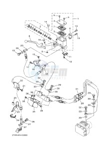 YZF-R25A 249 (BS82) drawing FRONT MASTER CYLINDER