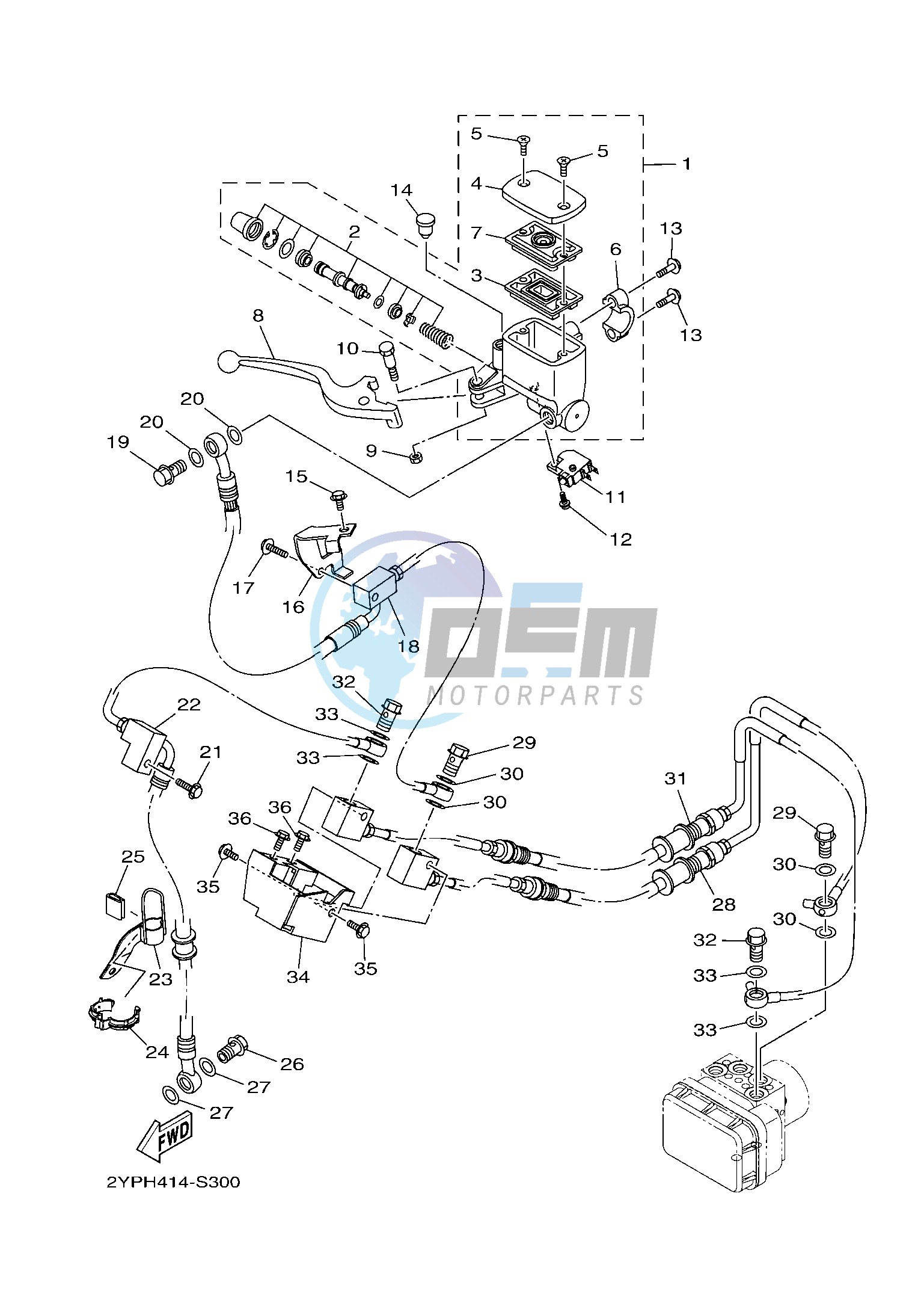 FRONT MASTER CYLINDER