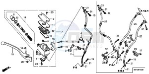 VT1300CXAB drawing FRONT BRAKE MASTER CYLINDER