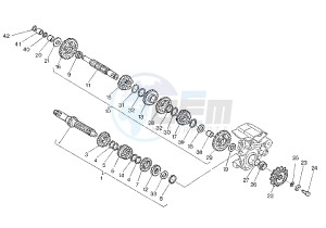 MITO EV 6 MARCE 125 drawing GEAR BOX