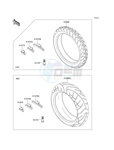 ZR 1000 A [Z1000] (A6F-A6F) A6F drawing TIRES