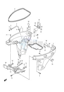 DF 9.9A drawing Side Cover Non-Remote Control