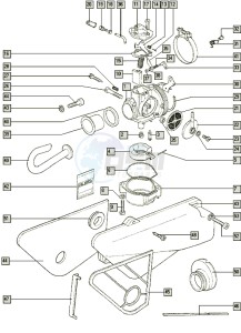 STANDARD_24-45kmh_T-X 50 T-X drawing Carburator