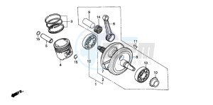 XR200R drawing CRANKSHAFT/PISTON