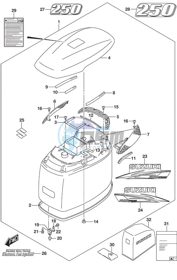 Engine Cover (White)