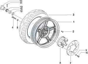 Runner 50 SP drawing Rear Wheel