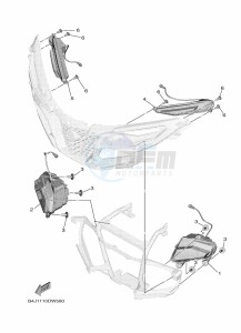 YXF1000EW YX10FRPAN (B4JA) drawing HEADLIGHT