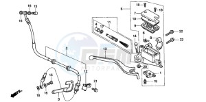 CA125 REBEL drawing FR. BRAKE MASTER CYLINDER