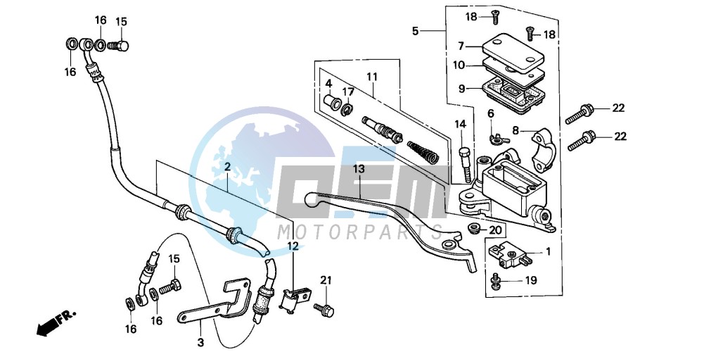 FR. BRAKE MASTER CYLINDER