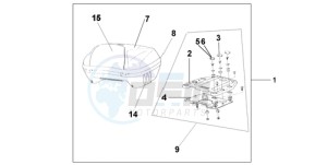 ST13009 Europe Direct - (ED / MME) drawing TOP BOX 45L DIGITAL SILVER