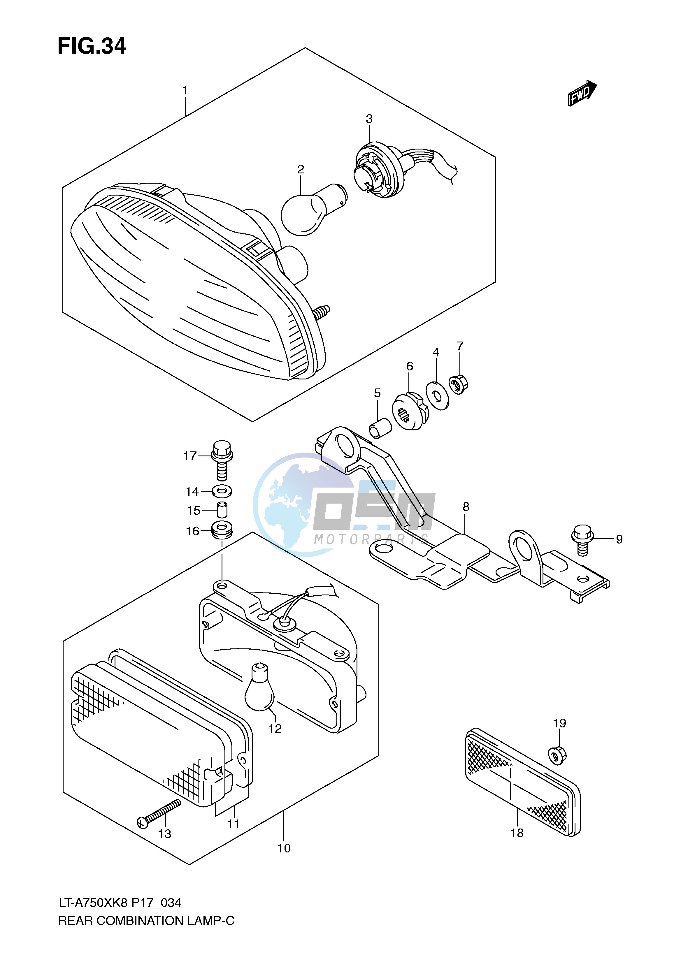 REAR COMBINATION LAMP (P17)