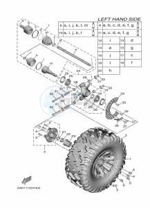 YXE850EN YXE85WPAM (BANF) drawing REAR WHEEL