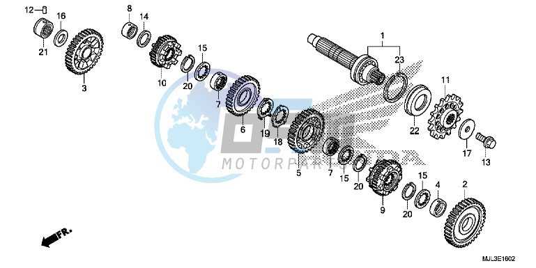 TRANSMISSION (COUNTERSHAFT) (NC700XD/ 750XD)