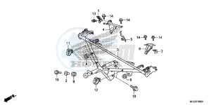 GL1800BF F6B Bagger - GL1800BF UK - (E) drawing COWL STAY