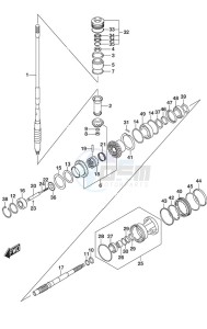 DF 250AP drawing Transmission S/N 610592 to 61XXXX