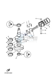 F40BETL drawing CRANKSHAFT--PISTON