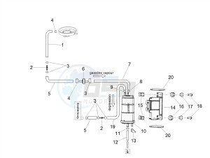 SHIVER 900 E4 ABS NAVI (APAC) drawing Fuel vapour recover system