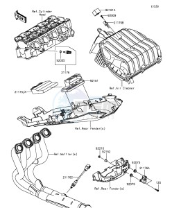 NINJA ZX-6R ZX636EGF FR GB XX (EU ME A(FRICA) drawing Fuel Injection