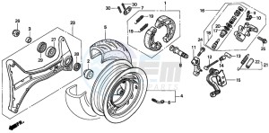 FES250 FORESIGHT drawing REAR WHEEL/ THRUST CYLINDER