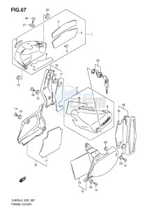 VL800 INTRUDER EU drawing FRAME COVER