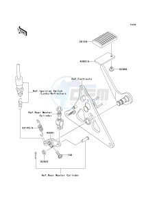 VN 1600 B [VULCAN 1600 MEAN STREAK] (B1-B2) [VULCAN 1600 MEAN STREAK] drawing BRAKE PEDAL_TORQUE LINK